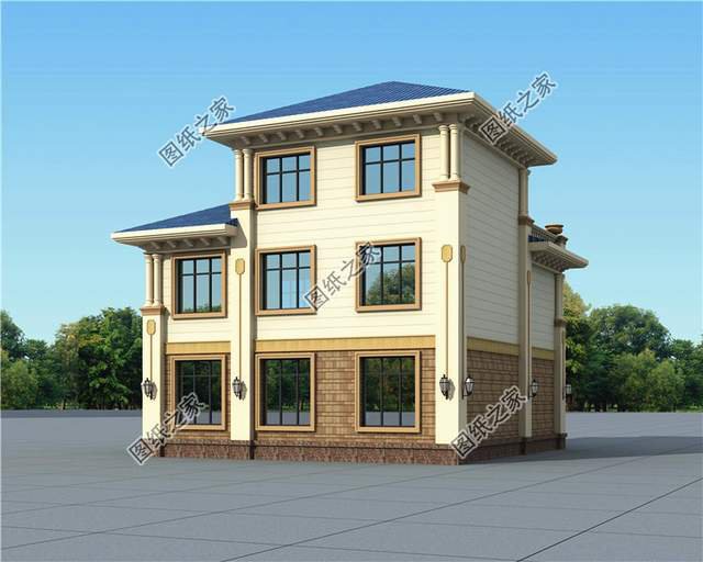 三層歐式風格別墅，大氣羅馬柱，滿滿的入室儀式感