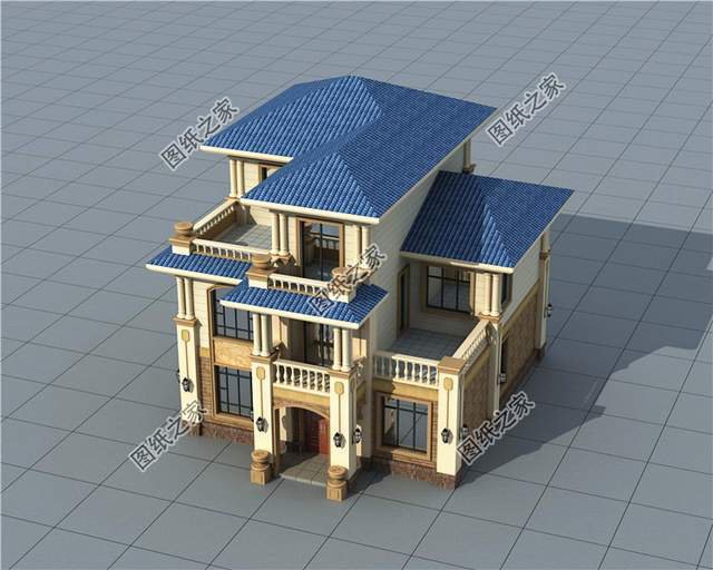 三層歐式風格別墅，大氣羅馬柱，滿滿的入室儀式感