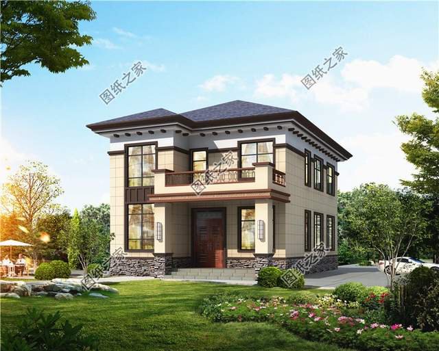 鄉村時尚二層小別墅，占地100平左右小面積大智慧