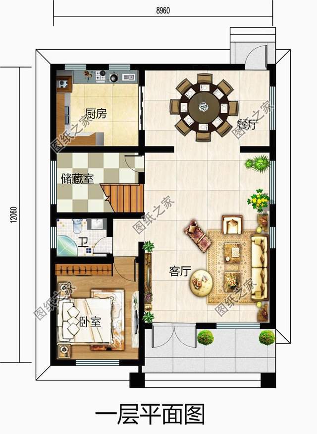 鄉村時尚二層小別墅，占地100平左右小面積大智慧