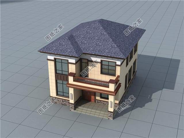 鄉村時尚二層小別墅，占地100平左右小面積大智慧