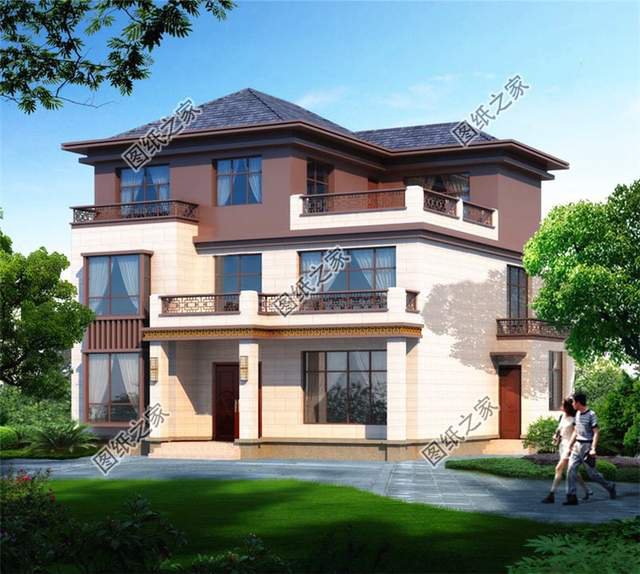 30萬就能建起的三層小別墅豪華大氣，說出來別不信