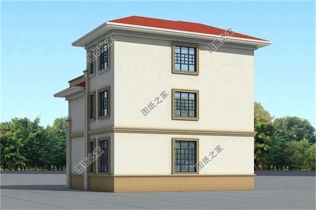 農村二層半自建房設計圖，在大而不俗的露臺上看日出日落