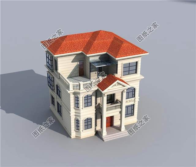 農村二層半自建房設計圖，在大而不俗的露臺上看日出日落