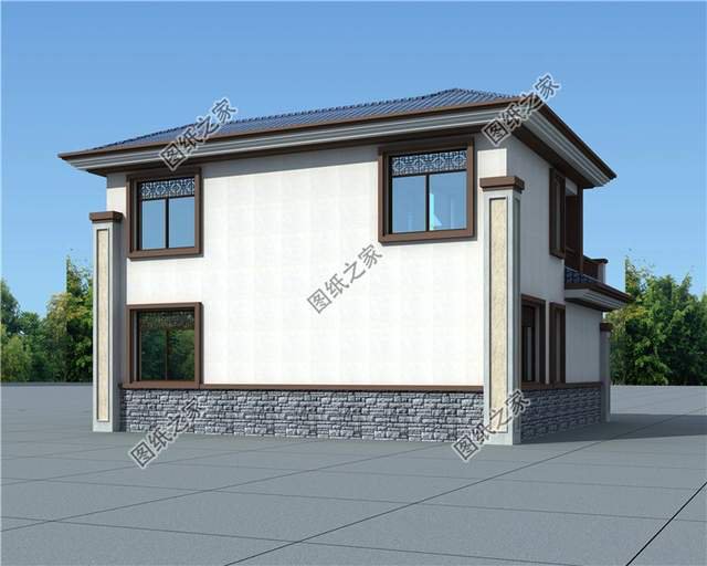 適合農村居住的小戶型新中式二層四合院，世間最美好的風景