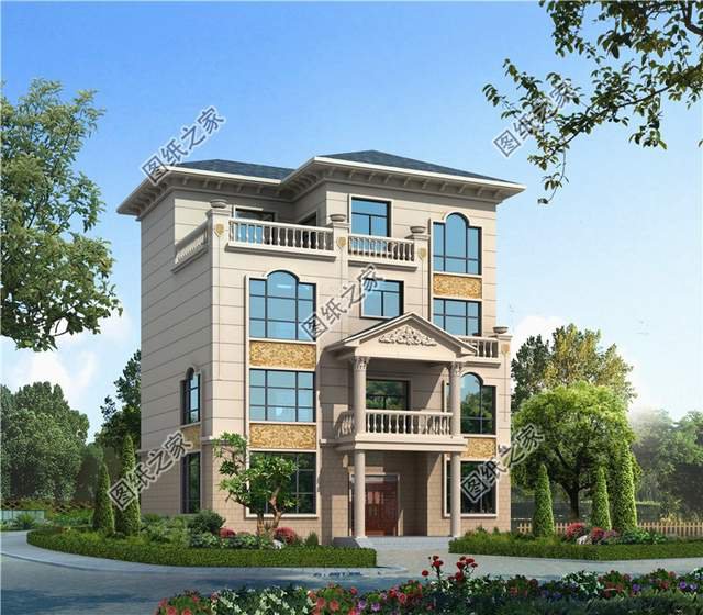 占地130平左右四層樓房設計圖，三代同堂都能住得過來