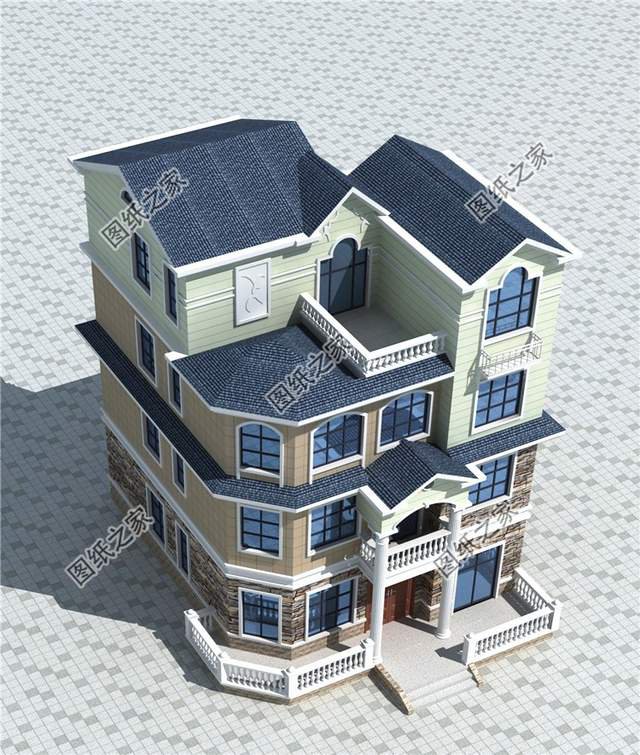 占地130平左右四層樓房設計圖，三代同堂都能住得過來