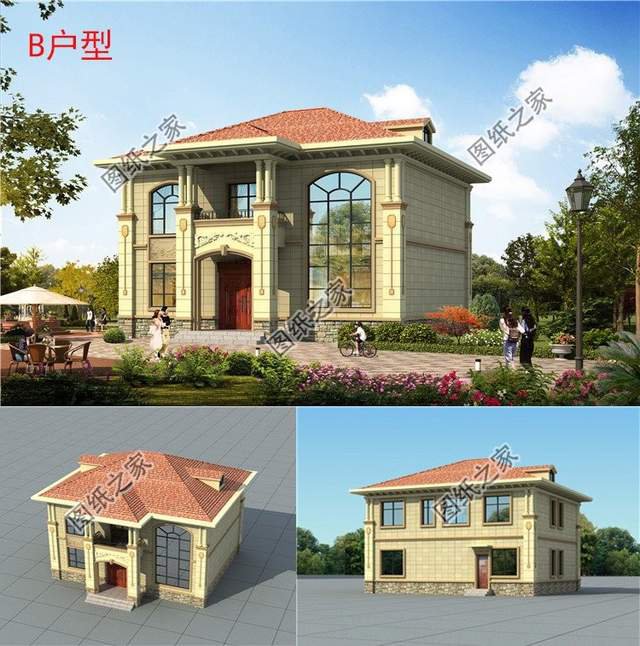 歐式二層別墅，奢華的幸福感，外觀華貴但經濟的選擇