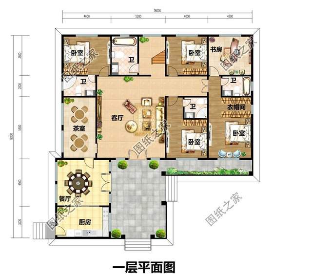 L型農村別墅設計圖，實用舒適還美觀全安排到位了