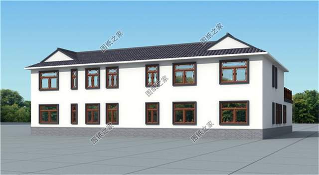 新中式二層四合院帶車庫，彰顯更高端的品質生活