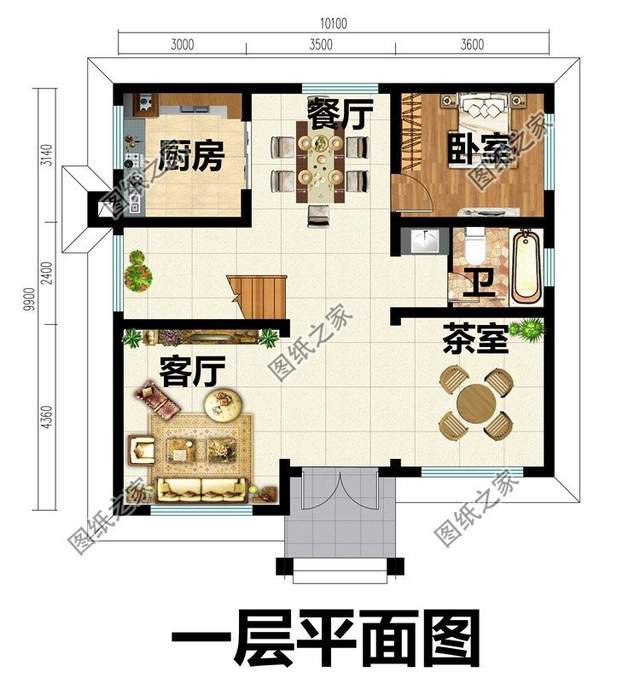 農村二層半小別墅，住的舒心，布局放心