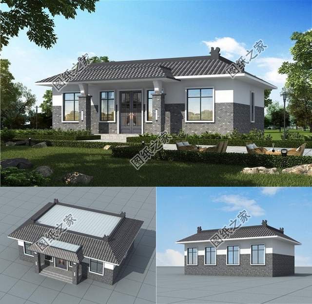 一層平頂屋自建房，爸媽的最愛，生活的好選擇