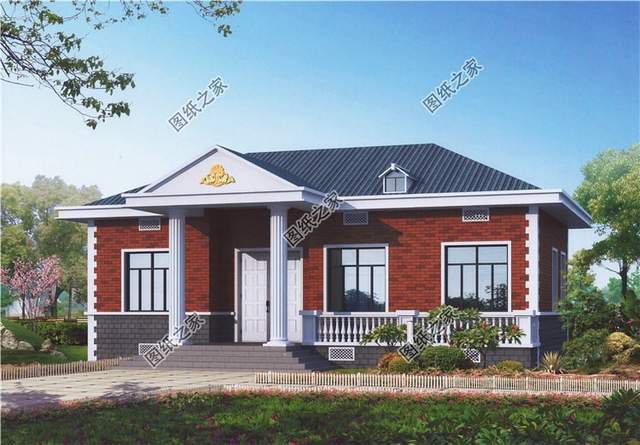 占地120平一層平房設(shè)計圖紙，讓我們的生活未來可期