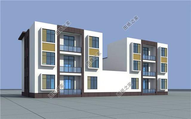 平屋頂雙拼農(nóng)村別墅，兄弟建房其利斷金，老人也會(huì)樂(lè)見(jiàn)其成