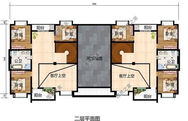 平屋頂雙拼農(nóng)村別墅，兄弟建房其利斷金，老人也會(huì)樂(lè)見(jiàn)其成