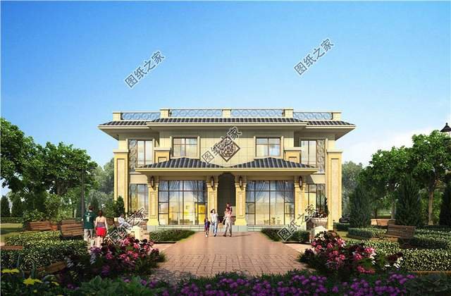 平屋頂雙拼農(nóng)村別墅，兄弟建房其利斷金，老人也會(huì)樂(lè)見(jiàn)其成