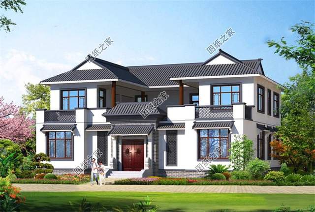 在農(nóng)村有一棟這樣的中式二層四合院，你就是人生的贏家