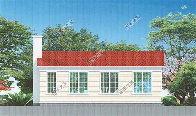 開間12米×10米一層別墅設計圖紙，讓人一見傾心的田園別墅