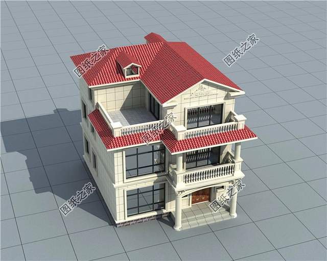 農村三層別墅全套設計圖20萬左右，簡直就是藏不住的好戶型