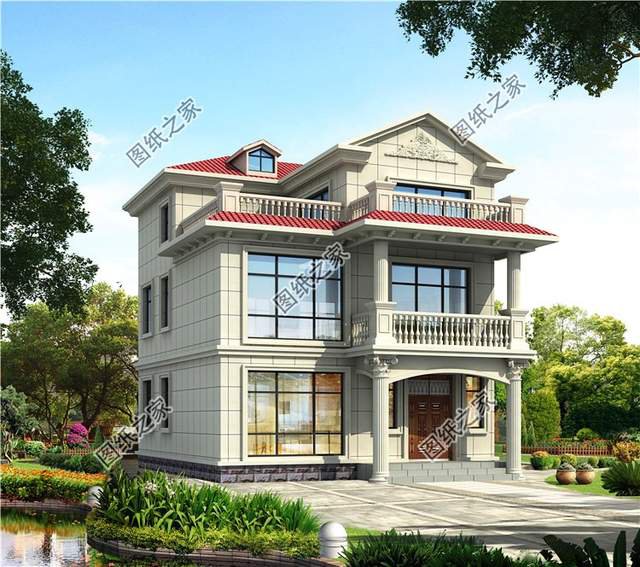 農村三層別墅全套設計圖20萬左右，簡直就是藏不住的好戶型