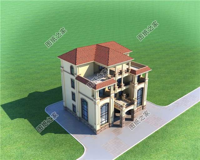 漂亮的房子百里挑一四層歐式別墅效果圖，滿足你對(duì)奢華的概念