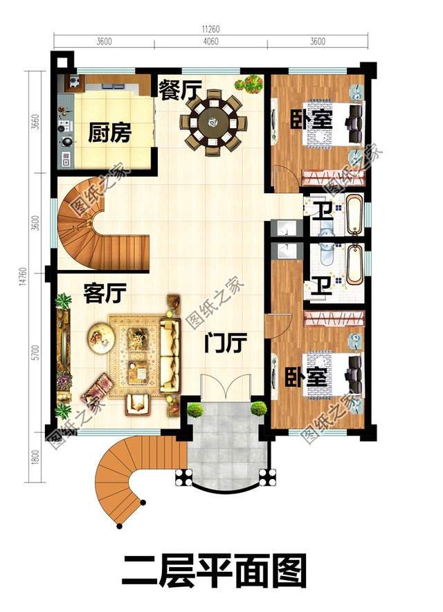 漂亮的房子百里挑一四層歐式別墅效果圖，滿足你對(duì)奢華的概念