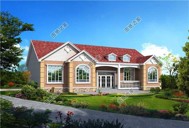 農村五間一層房屋設計圖，室內布局安排得妥妥的，真是不錯