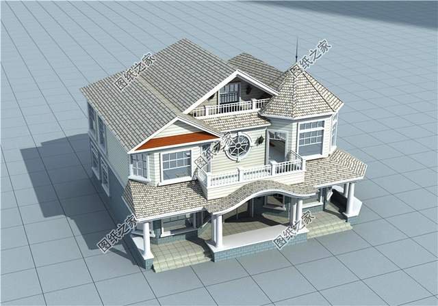 200平左右質感十足的新農村三層別墅設計圖，富貴之氣迎面而來