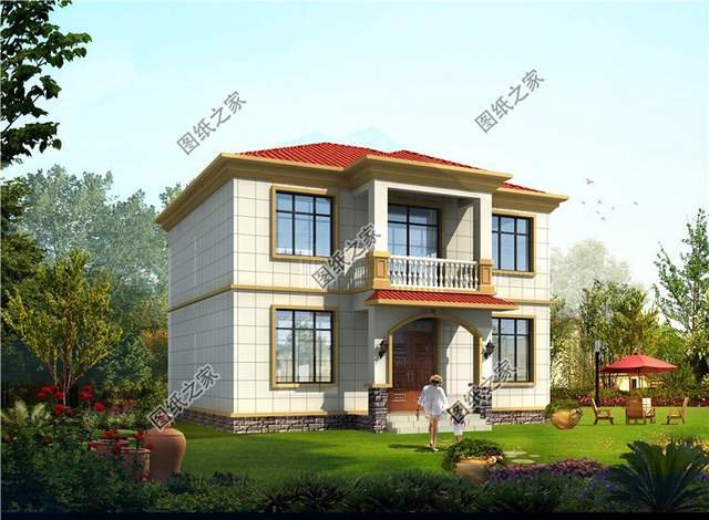 戶型對稱的農村二層樓房設計圖，里面有一款絕對是你的選擇