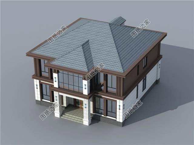 戶型對稱的農村二層樓房設計圖，里面有一款絕對是你的選擇