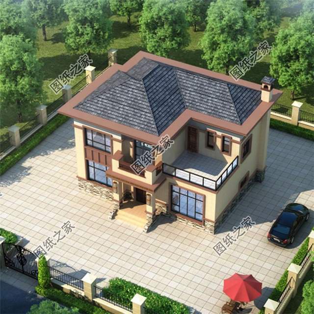 三款帶煙囪的二層鄉(xiāng)村別墅設(shè)計(jì)圖紙，給你不一樣的農(nóng)家生活