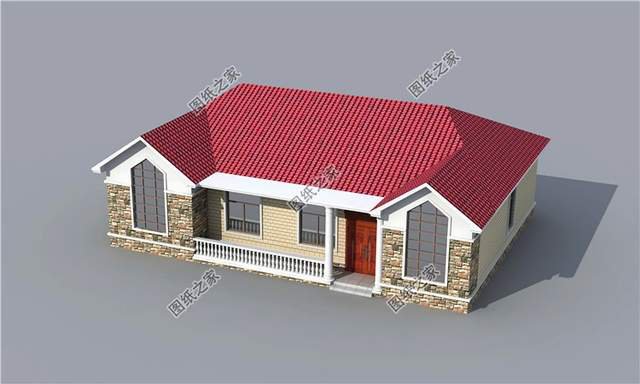 讓你一眼就能相中的一層房屋設計圖紙，簡單低調不張揚