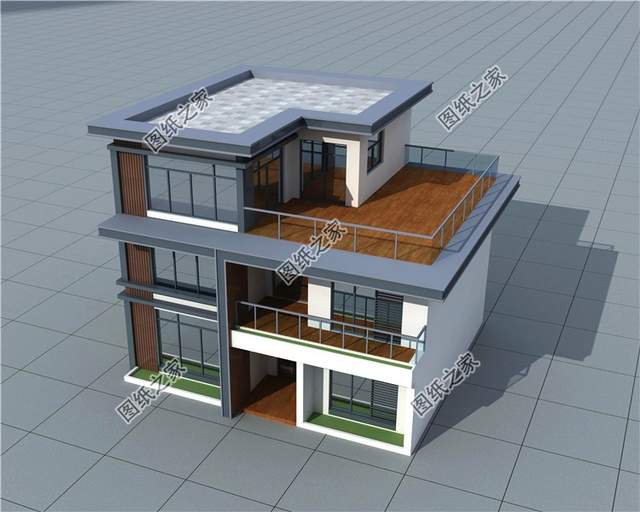 農村三層現代風別墅設計圖，讓我們把時尚帶回家