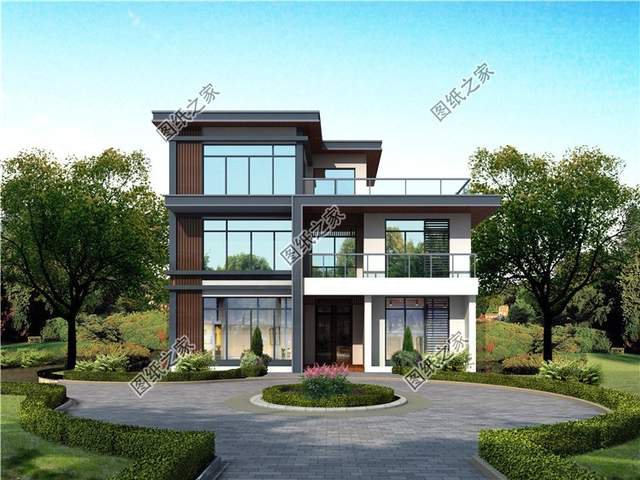 農村三層現代風別墅設計圖，讓我們把時尚帶回家