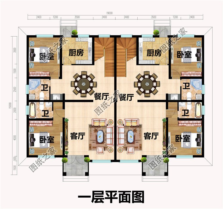 最新兄弟簡歐雙拼別墅