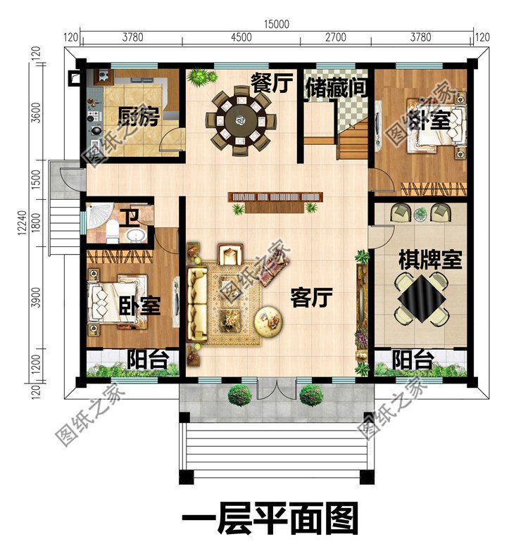農村二層小樓的設計圖紙
