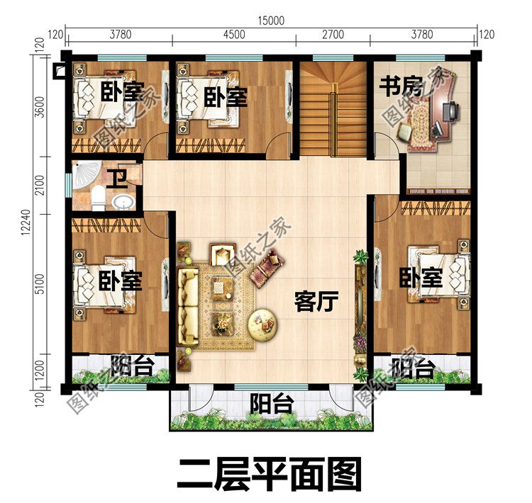 農村二層小樓的設計圖紙