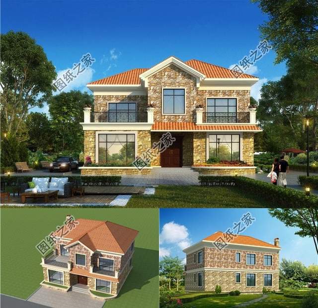 開間十二米進深十三米，外觀出彩，布局舒適的農村別墅