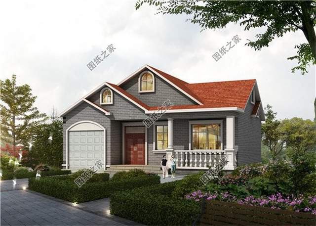 帶車庫的農(nóng)村別墅，方便生活，就是方便自己