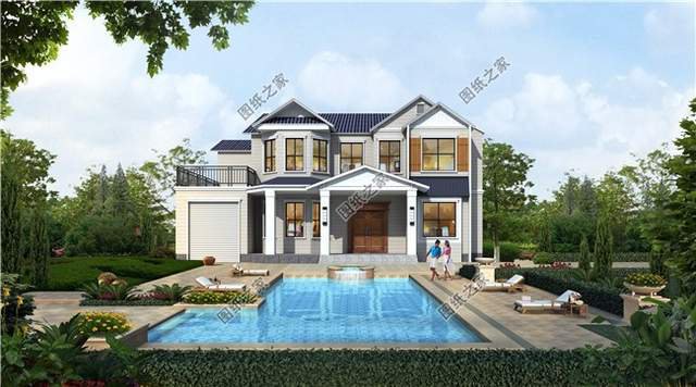 農村別墅帶露臺和車庫，便捷生活就是方便自己