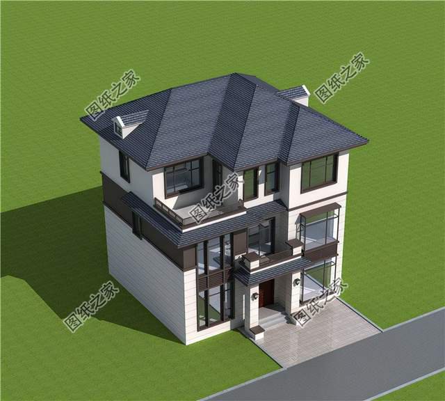 農(nóng)村三層樓帶羅馬柱，大氣磅礴有內(nèi)涵，想要面子建就來(lái)