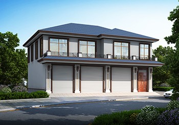 鄉下一層門面二層別墅設計圖紙，帶門面的自建房方案