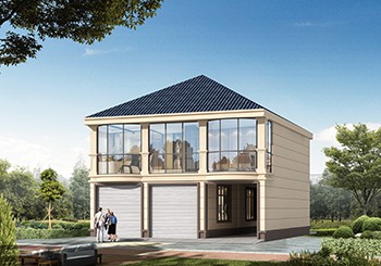 二層門面房自建小樓設計圖紙及效果圖，占地150平