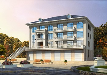 一二層商業門面，三四層住宅的自建房設計圖紙