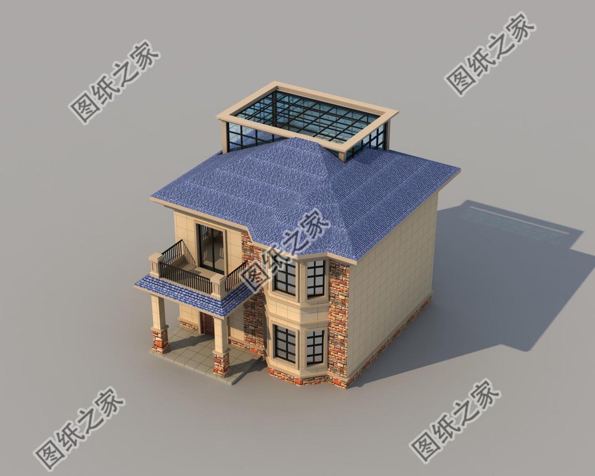 9×9農村別墅效果圖，小而精巧，實用舒適