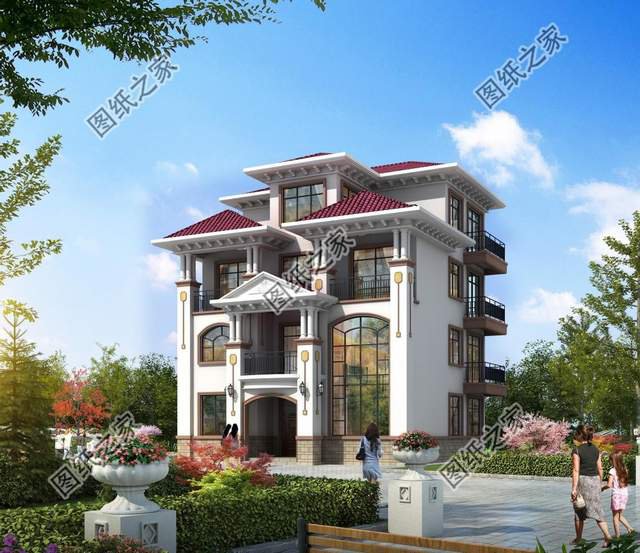 四層復(fù)式別墅設(shè)計圖，大氣外觀振人心，安逸生活有保障