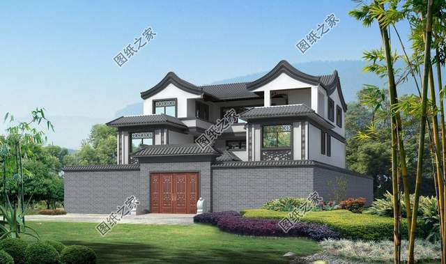 帶車庫的四合院別墅，庭院真享受，出入方便且融入生活