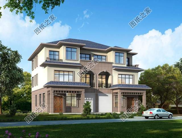 帶車庫的雙拼別墅，出入方便保安全，大氣優雅還長面兒