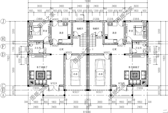 帶車庫的雙拼別墅，出入方便保安全，大氣優雅還長面兒