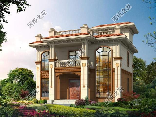 農村帶露臺二層挑空別墅，讓大氣深入內斂，讓蓬勃充滿眼睛